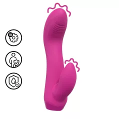 Loveline - buet mini vibrator med kanin (lyserød)
