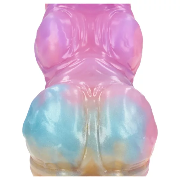 Ouch! Rainbow Invader - silikone fantasidildo (regnbuefarvet)