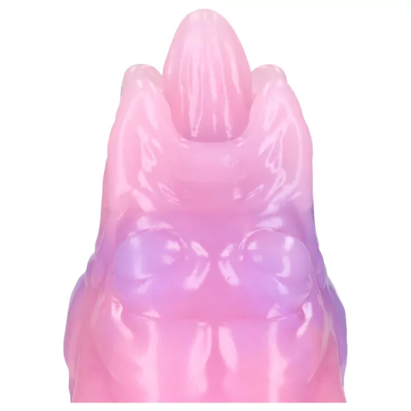 Ouch! Rainbow Invader - silikone fantasidildo (regnbuefarvet)