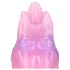Ouch! Rainbow Invader - silikone fantasidildo (regnbuefarvet)