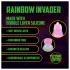 Ouch! Rainbow Invader - silikone fantasidildo (regnbuefarvet)
