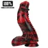 Ouch! Dark Lycan Spawn - silikone fantasidildo (rød-sort)