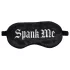 Ouch! - satin øjenmaske med teksten "Spank Me" (sort)