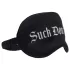 Ouch! - "Suck Don't Bite" satin øjenmaske (sort)