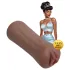 XKIN Beauty Queen Lulu - realistisk kunstig vagina-masturbator (mørk naturfarve)