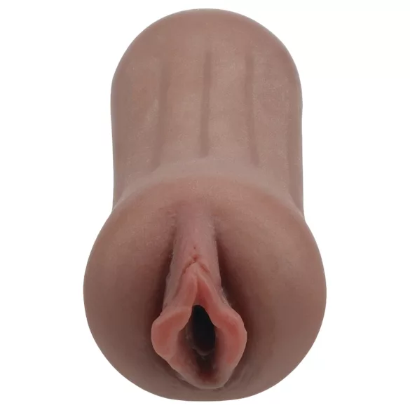XKIN Beauty Queen Lulu - realistisk kunstig vagina-masturbator (mørk naturfarve)
