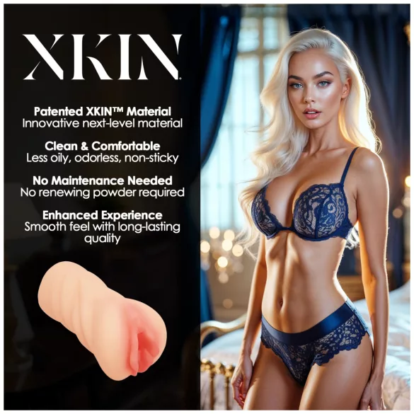 XKIN Desire Alessia - realistisk kunstig vagina-masturbator (natur)
