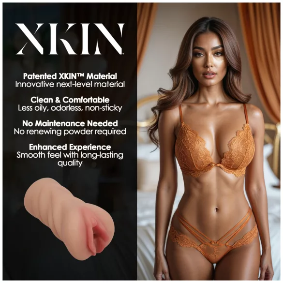 XKIN Honey Celeste - realistisk kunstig vagina masturbator (natur)