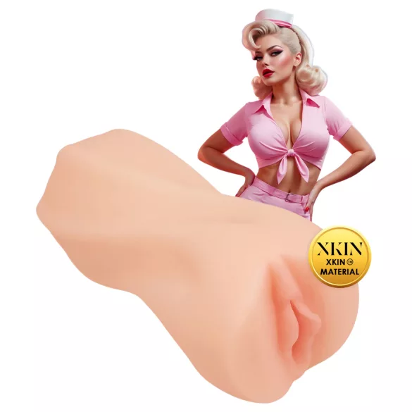 XKIN Cutie Darla - realistisk kunstig vagina-masturbator (naturfarvet)