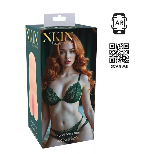XKIN Temtress Nicolette - realistisk kunstig vagina onanilegetøj (naturfarvet)