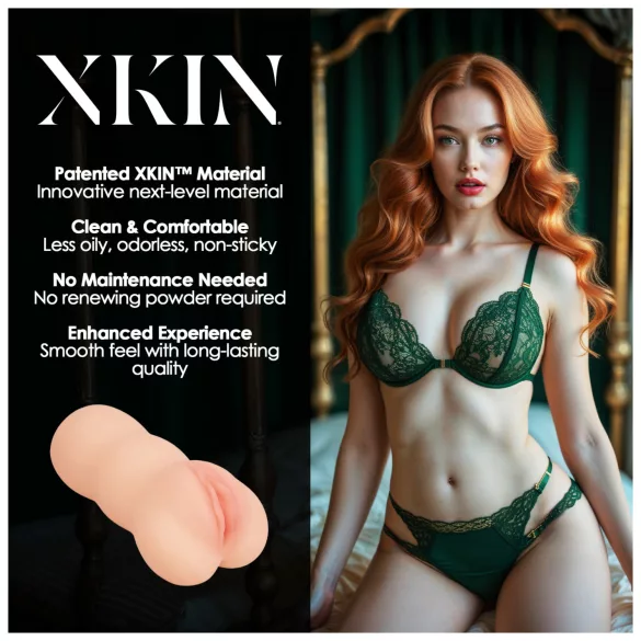 XKIN Temtress Nicolette - realistisk kunstig vagina onanilegetøj (naturfarvet)