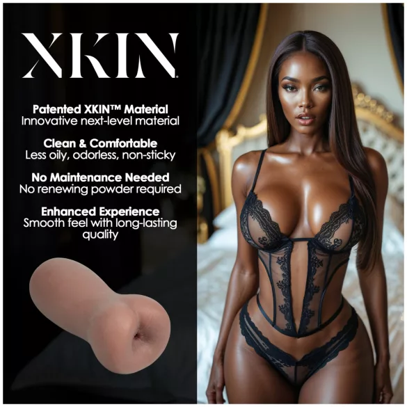 XKIN Eternal Asha - realistisk numse-masturbator (naturfarvet)