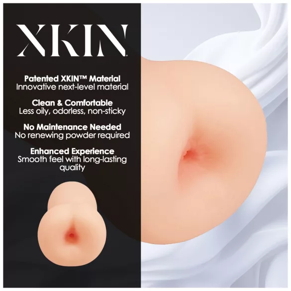 XKIN - realistisk kunstig numse-masturbator - M (natur)