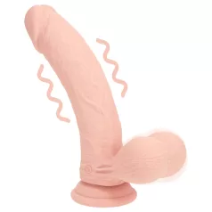   RealRock - dobbelt densitet realistisk vibrator (hudfarvet) - 18 cm