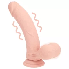  RealRock - dobbeltlag realistisk vibrator (hudfarvet) - 20 cm