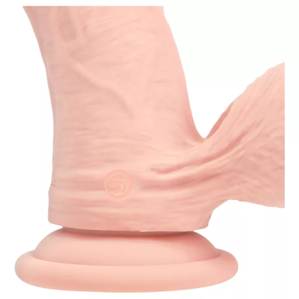 RealRock - dobbeltlag realistisk vibrator (hudfarvet) - 20 cm