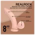 RealRock - dobbeltlag realistisk vibrator (hudfarvet) - 20 cm