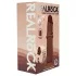 RealRock - realistisk dildo med dobbelt densitet (brun) - 15,5 cm