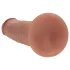 RealRock - dobbelt tæthed realistisk dildo (solbrun) - 15,5 cm