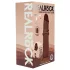 RealRock - dobbeltdensitet realistisk dildo (brun) - 18,5 cm