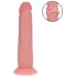 RealRock - dobbelt densitet realistisk dildo (hudfarvet) - 18,5 cm
