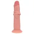RealRock - dobbelt densitet realistisk dildo (hudfarvet) - 18,5 cm