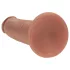 RealRock - dobbelt tæthed realistisk dildo (solbrun) - 20,5 cm