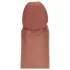 RealRock - dobbelt tæthed realistisk dildo (solbrun) - 20,5 cm