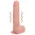 RealRock - dildo med sugekop - vibrator - natur - 18cm