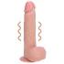 RealRock - dildo med sugekop - vibrator - natur - 18cm