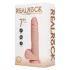 RealRock - dildo med sugekop - vibrator - natur - 18cm
