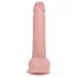 RealRock - dildo med sugekop - vibrator - natur - 18cm