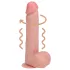 RealRock - roterende vibrator (naturlig, 20,5 cm)