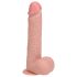 REALROCK - sugekop-vibrator i natur (20,5 cm)
