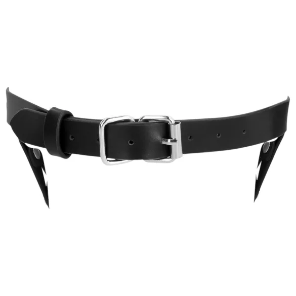 Ouch! - bondage maske - kunstlæder - sort