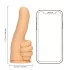 S-Line - dildo med tommelfingerform - natur