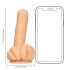 S-Line - midterste finger dildo (natur)