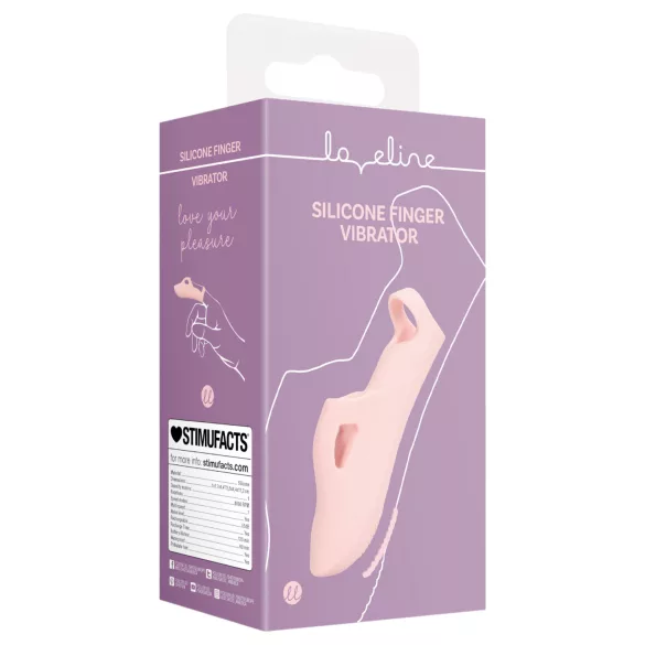 Loveline - finger vibrator - ribbet - pink