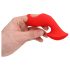 Loveline - stimulerende finger-vibrator (rød)