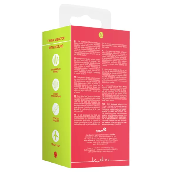 Loveline - finger vibrator - stimulerende - rød