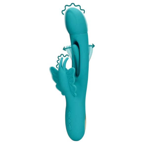 Loveline - sommerfuglstungvibrator (turkis)