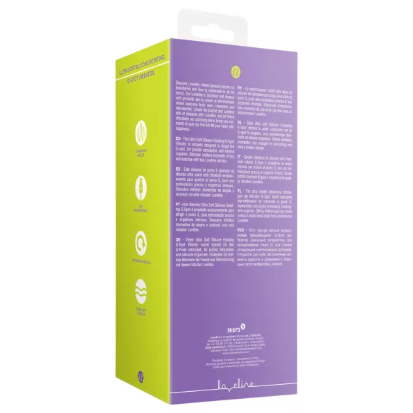 Loveline - roterende vibrator - genopladelig - pink