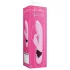 Loveline - genopladelig, kanin vibrator med klitorisstimulator (pink)