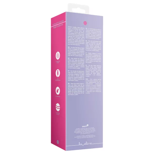 Loveline - genopladelig, kanin vibrator med klitorisstimulator (pink)
