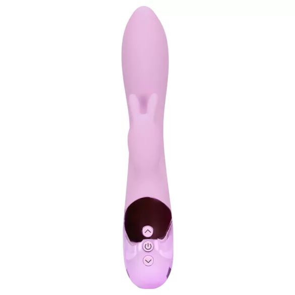 Loveline - genopladelig, kanin vibrator med klitorisstimulator (pink)