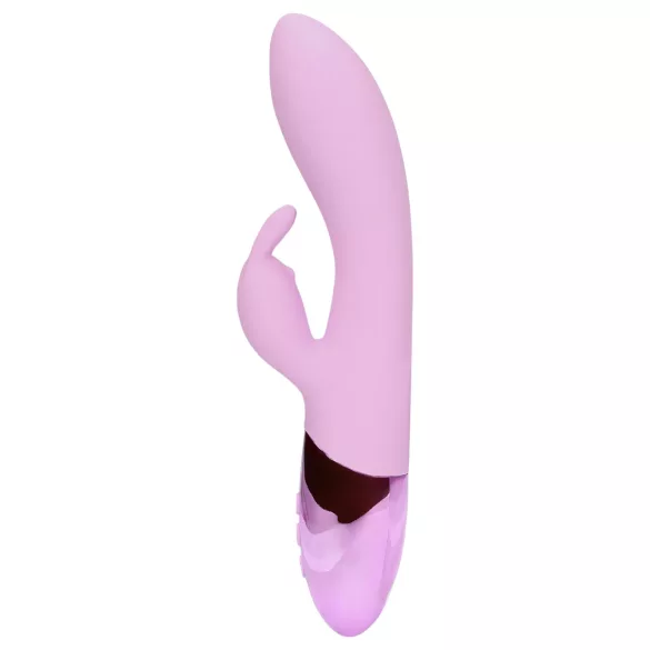 Loveline - genopladelig, kanin vibrator med klitorisstimulator (pink)