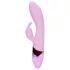 Loveline - genopladelig, kanin vibrator med klitorisstimulator (pink)
