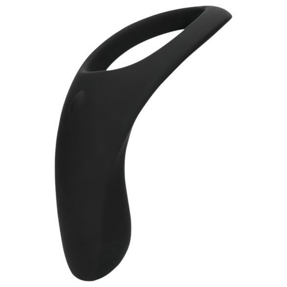 Loveline - Genopladelig penis- og kuglering med vibration (sort)