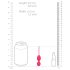 Loveline - rillet vibrerende keglekugle (pink)