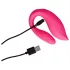 Loveline - parvibrator med fjernbetjening og genopladelig - pink
